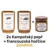 Kampotský pepř černý a fermentovaný 50g tubus + dárek ZDARMA