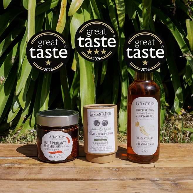 ⭐⭐⭐ Great Taste Awards 2026 — tři produkty, tři ocenění! Některé znamenají celé nové kategorie u La Plantation. Letos...