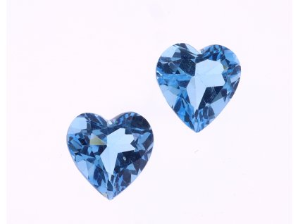 Dvě srdíčka z Topazu 2,94 a 2,78 ct