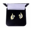 Zlate  topazové náušnice