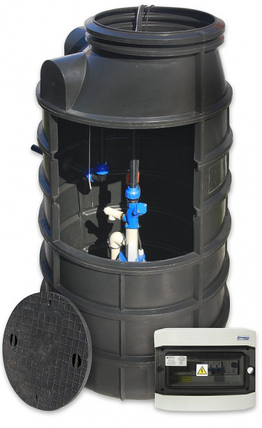 Čerpací jímka tlakové kanalizace