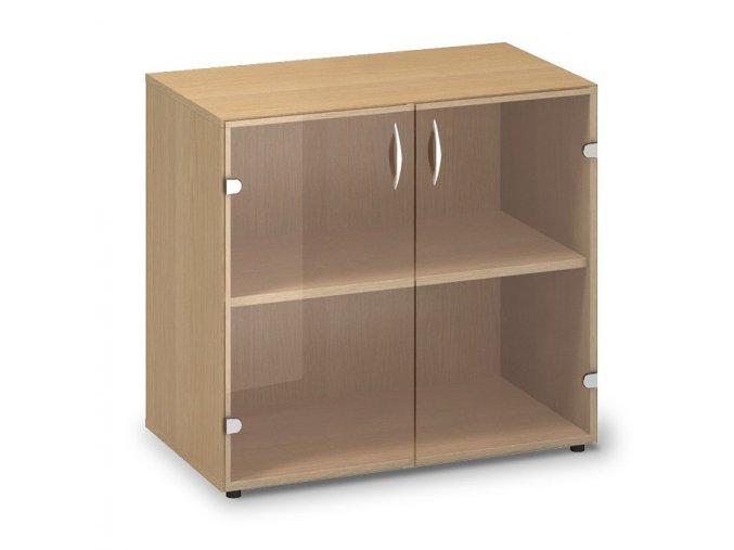 Skleněná skříň Pro Office 80x45,8x73,5 cm  + doprava ZDARMA