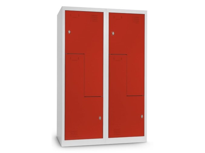 kovova satni skrinka Z 120 50 180 otocny zamek cervena ral 3000