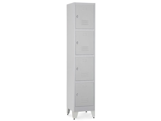 kovova satni skrinka 4 boxy 38 45 196 5 nastavitelne hohy otocny zamek seda