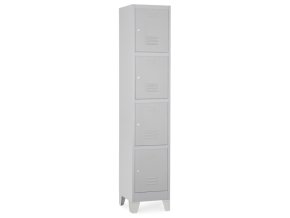 kovova satni skrinka 4 boxy 38 45 195 pevne hohy cylindricky zamek seda