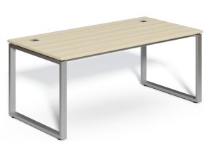 simple office 180 90 stul kovova podnoz dub svetly stribrna