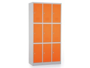 kovova satni skrin 9 boxu otocny ral 2004 oranzova