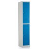 kovova satni skrinka 2 boxy 38 45 185 cylindricky zamek modra ral 5012
