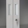 univerzalni kovova skrin 90 40 185 prosklene dvere seda RAL 7035 5