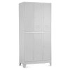 kovova satni skrinka 60 x 50 x 190 cm 6 boxu pevne nohy cylindricky zamek seda ral 7035