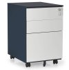 kovovy kontejner 40 x 50 x 61 cm 3 zasuvky antracitova ral 7016