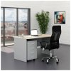 sestava kancelarskeho nabytku simpleoffice 1 140 cm seda dub svetly