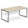 simple office 180 90 stul kovova podnoz dub svetly stribrna