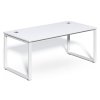 simple office 180 90 stul kovova podnoz bila bila