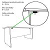 Kancelářský stůl Visio K 160x70/100 cm pravý  + doprava ZDARMA