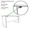 Kancelářský stůl Visio K 160x70/100 cm pravý  + doprava ZDARMA