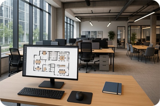 Vizualizace vytvořená pomocí Muse AI v platformě Densy