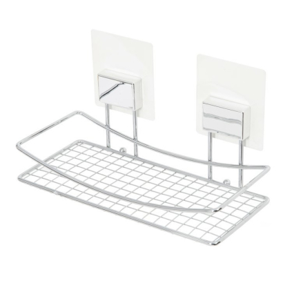 Koupelnová police Compactor, stříbrná