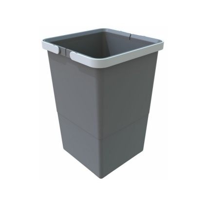 Odpadkový koš s rukojeťmi 12 l, šedá