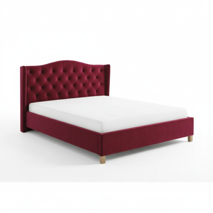 Postel Aspen Velvet 160 x 200 cm, vínová