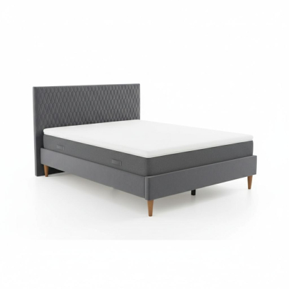 Postel Azurro Velvet 160 x 200 cm, šedá