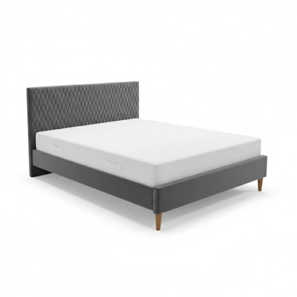 Postel Azurro Velvet 140 x 200 cm, šedá