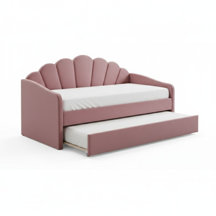 Postel Bella 90 x 200 cm, růžová