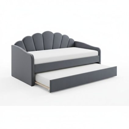 Postel Bella 90 x 200 cm, šedá