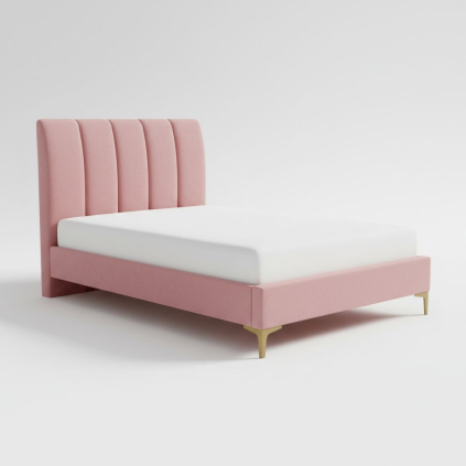 Postel Mirage Velvet 90 x 200 cm, růžová
