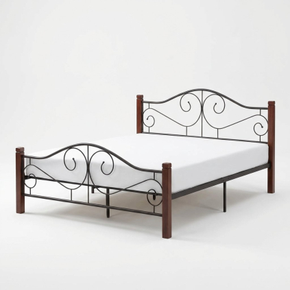 Postel Violetta 120 cm, třešeň / černá