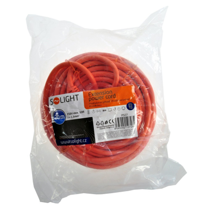 Prodlužovací kabel spojka 1Z - 20m, oranžová