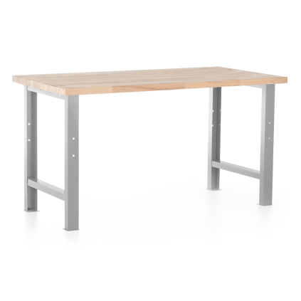 Dílenský stůl Basic, 150 x 80 cm, šedá - ral 7038