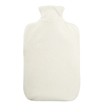 Termofor Hugo Frosch Eco Classic Comfort v sametovém obalu, 2 l, bílá