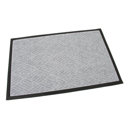 Textilní čisticí rohož Crossing Lines 60 x 90 x 1 cm, šedá
