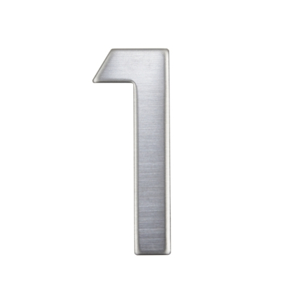 Domovní číslo "1", RN.75L, nerez
