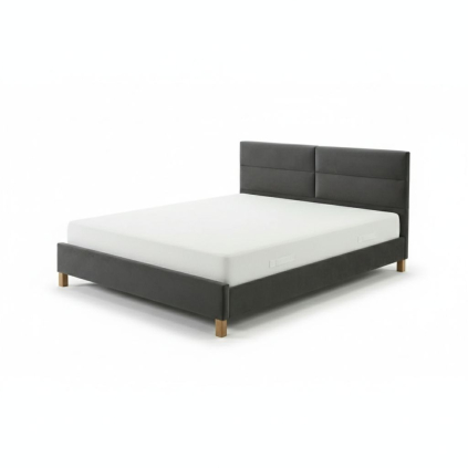 Postel Sierra Velvet 160 x 200 cm, šedá