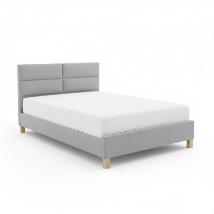 Postel Sierra Velvet 120 x 200 cm, světle šedá