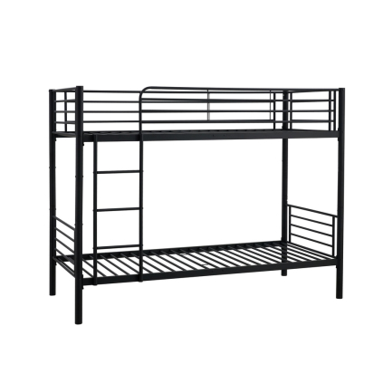 Postel Bunky 90 x 200 cm, patrová, černá