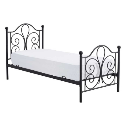 Postel Adaline 90 x 200 cm, černá