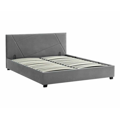 Postel Romina Velvet 160 x 200 cm, šedá