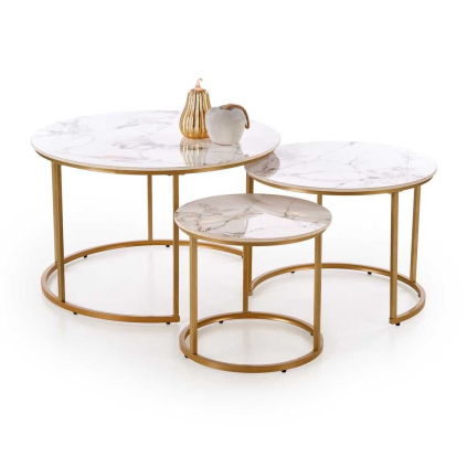 63875 konferencni stolek tercera mramor zlata