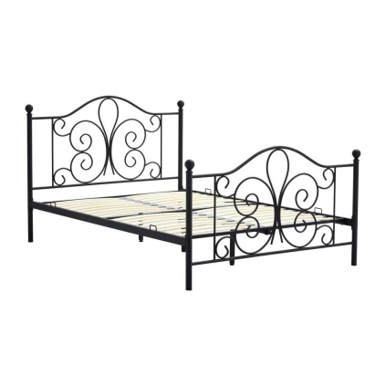 Postel Adaline 140 x 200 cm, černá