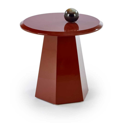 64535 konferencni stolek prisma cervena