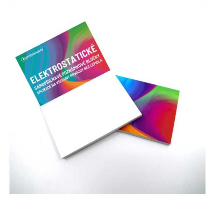 Elektrostatický poznámkový bloček Symbionotes 7 x 10 cm - 100 listů, bílá