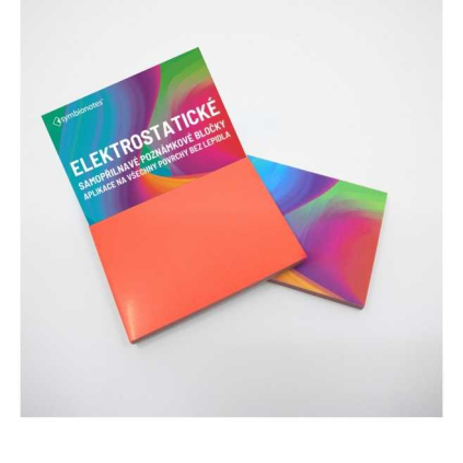 Elektrostatický poznámkový bloček Symbionotes 7 x 10 cm - 100 listů, červená