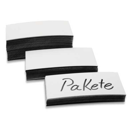 Magnetické etikety Magnetoplan 30 x 100 x 0,6 mm - 100 ks, bílá