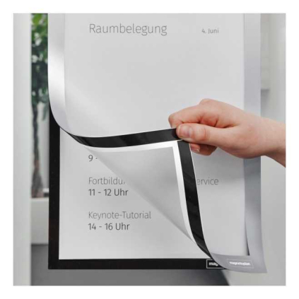 Samolepící rámeček Magnetoplan Magnetofix A6 - 2 ks, stříbrná