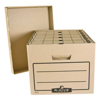 Archivační kontejner Fellowes R-KIVE BASIC - 5 ks, hnědá