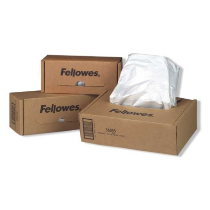 Odpadní pytle pro skartovače Fellowes, 23-28 l - 100ks, čirá