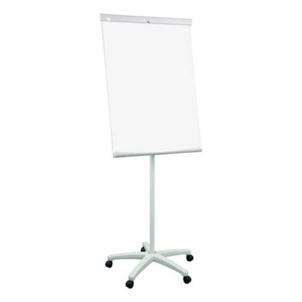 Flipchart Eurosupplies Basic 70 x 100 cm - pojízdný, bílá